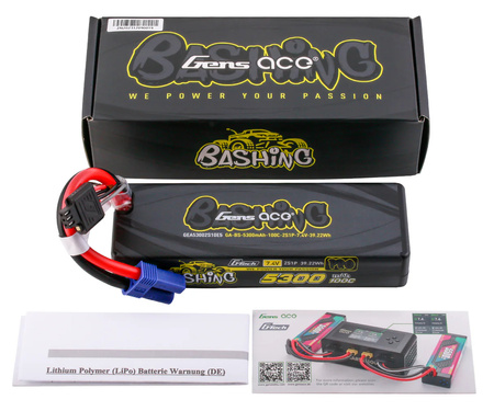Akumulator LiPo 5300mAh 7,4V 100C 2S1P EC5 G-Tech Bashing | GEA53002S10E5 GENS ACE