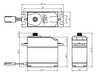 Serwo B-12MG (4.8-6.0V/0.26-0.23s/10-12kg/cm) | SAVOX