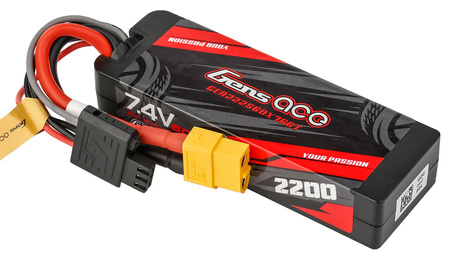 Akumulator LiPo 2200mAh 7,4V 60C 2S1P XT60 Hardcase GRP-76 G-Tech | GEA222S60X76GT GENS ACE