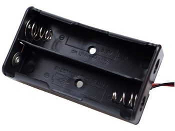 Koszyk na 2 ogniwa Li-Ion 18650 (7,4V) | 8528