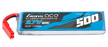 Akumulator LiPo 500mAh 3,7V 60C 1S1P JST BEC | GEA5001S60JRED GENS ACE