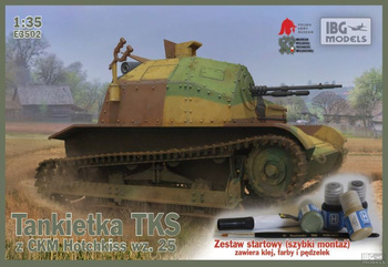 TKS -polska tankietka 20mm z CKM Hotchkiss wz. 25-A Z FARBAMI 1:35 | E3502 IBG