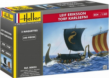 Łodzie Wikingów Leif Erikson & Karlsefni 1:60 | 80853 HELLER