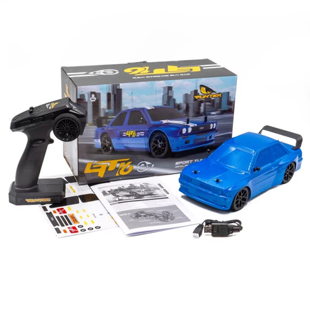 Samochód zdalnie sterowany GT16 e3 1/16 (niebieski) | FTK-GT16E-BL FUNTEK