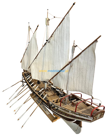 Drewniany żaglowiec Szebeka XVIII w. (550mm)