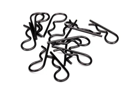 Spinki karoserii (12szt.) czarne | 3934A TRAXXAS