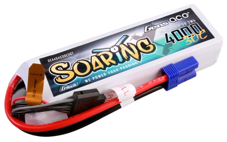 Akumulator LiPo 4000mAh 14,8V 30C 4S1P EC5 G-Tech Soaring | GEA404S30E5GT GENS ACE