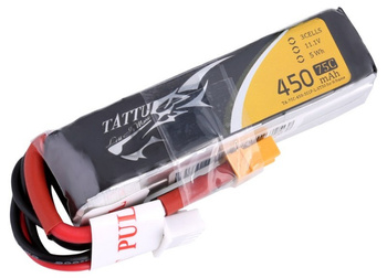 Pakiet LiPo 450mAh 11,1V 3S 75C XT-30 DŁUGI - GENS ACE & TATTU