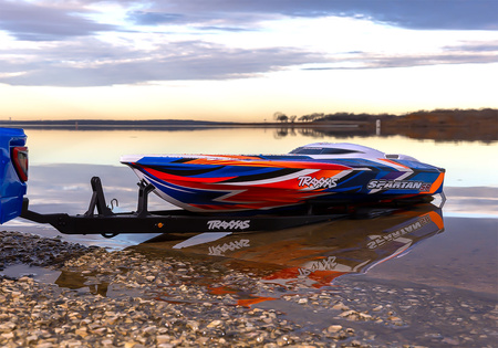 Spartan SR Motorówka Łódź Zdalnie Sterowana Czerwona | 103076-4 TRAXXAS