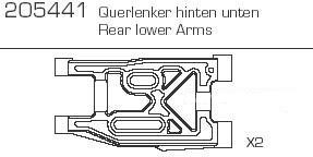 Wahacze tylne, dolne | CY-4B Specter | 205441 Carson