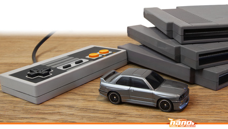 BMW M3 Ravaglia 1989 RTR-X Nano TTR Table Top Racer 1:64 Samochód Zdalnie Sterowany Model RC Srebrny | 160991 HPI RACING