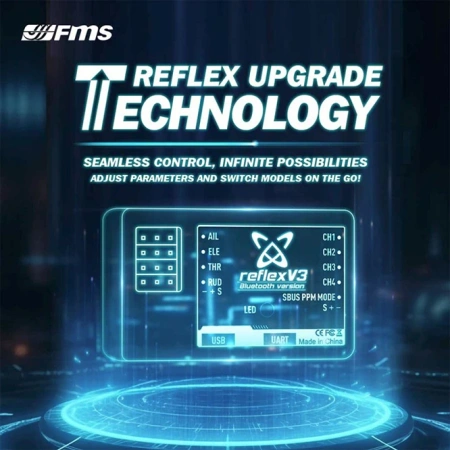 Żyroskop Stabilizator Lotu FMS Reflex V3 Bluetooth Version | FMSREF002