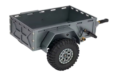 Przyczepa Metalowa 1/18 TRX-4M K10 CNC Szara