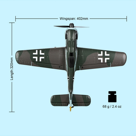 Mini Focke-Wulf FW190 450 RTF 402mm | TOP105B02 TOP RC HOBBY