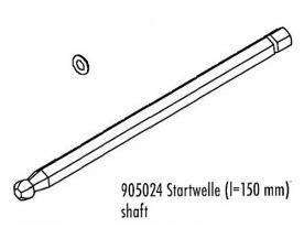 Wałek rozrusznika (roto start) | 905024