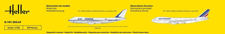 Boeing 747 Jumbo Jet B-747-200 AF (Starter Kit) 1:125 | 56459 HELLER