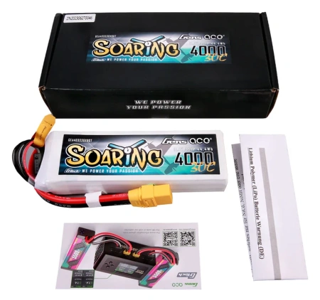 Akumulator LiPo 4000mAh 11,1V 30C 3S1P XT90 G-Tech Soaring | GEA403S30X9GT GENS ACE
