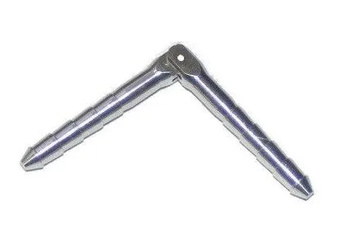 Zawias bolcowy aluminiowy 4,5mm (2szt.) | 2554AL MP JET
