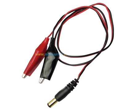 Kabel zasilający DC (KROKODYLKI - JACK)