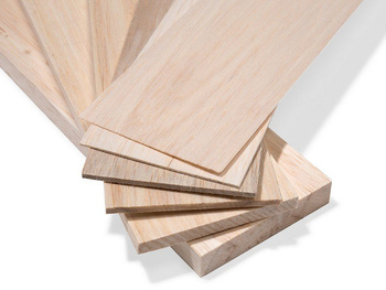 Balsa - 2,0 x 80 x 1000 mm LEKKA