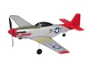 Mini Mustang P51D Scaled Warbird Airplane czerwony RTF (450mm) | TOP097B02 TOP RC HOBBY