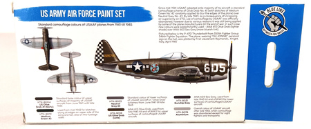 Zestaw farb akrylowych (US ARMY AIR FORCE) | HTK-BS04 HATAKA
