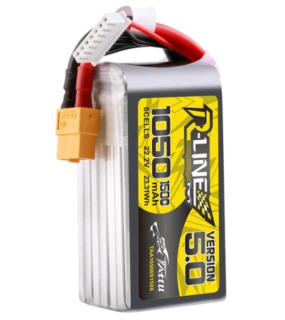 Akumulator LiPo 1050mAh 22,2V 150C 6S1P XT60 R-Line Version 5.0 | TAA10506S15X6 TATTU