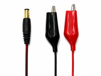 Przejściówka Adapter Jack do Krokodylki Klemy Zaciski do Zasilacza | ŁAD000152