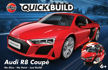 QUICKBUILD Audi R8 Coupe Samochód z Klocków | J6049 AIRFIX
