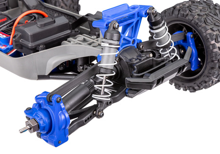 Traxxas Rustler 4X4 BL-2S 1:10 4WD Niebieski Samochód Zdalnie Sterowany Model RC | 67164-4-BLUE