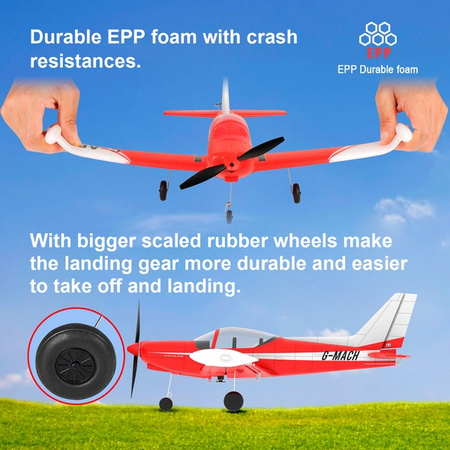 Mini SF260 450 Marchetti Leonardo RTF 450mm Czerwony | TOP107B02 TOP RC HOBBY