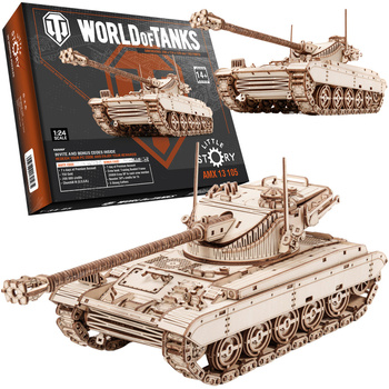 Little Story Drewniane Puzzle Model 3D Czołg AMX 13 105 World of Tanks 29x11,4x12cm | WOT05