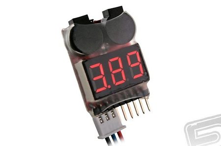 Lipo alarm 1-8S sygnalizator spadku napięcia