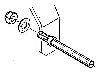 Śruba mocująca koła podwozia fi=4 mm - mpj2870