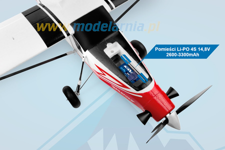 Samolot Zdalnie Sterowany Pilatus PC-6 Porter 1500mm ARF Czerwony Model RC | KAV02.8090 KAVAN