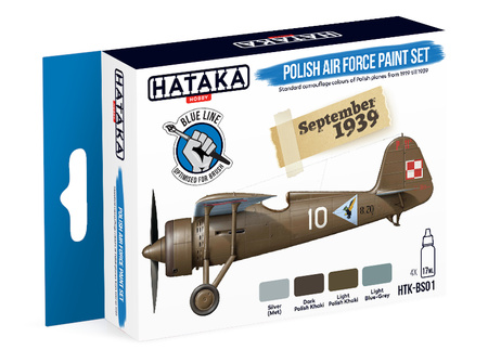 Zestaw farb akrylowych (Polish Air Force Paint Set September 1939) | HTK-BS01 HATAKA