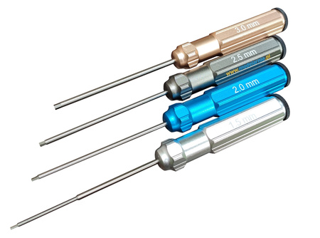 Zestaw 4 śrubokrętów imbusowych (1.5mm, 2.0mm, 2.5mm, 3.0mm) - KOLOROWE