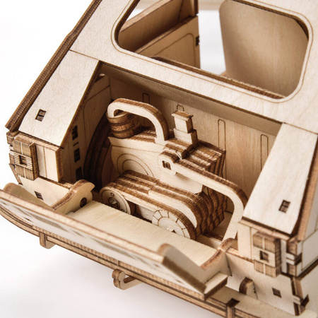 Little Story Drewniane Puzzle Model 3D Samochód FSO Fiat 126p Maluch 1/16 21,5x13,5x11cm | E005