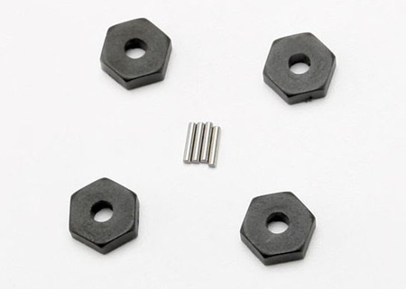 Nakrętki Hex z Pinami Sześciokątne Piasty Kół 12mm 4szt. | 7154 TRAXXAS