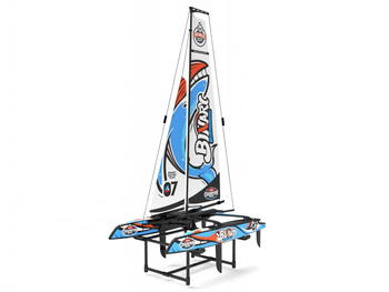 Katamaran Joysway Binary V3 400mm RTR Żaglówka Zdalnie Sterowana Model RC Niebieski | 4ST308807V3