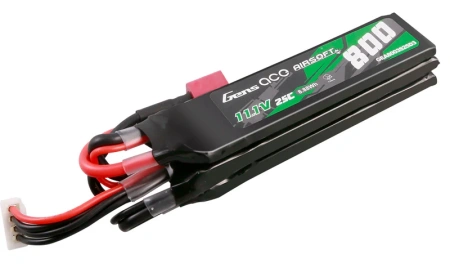 Akumulator LiPo 800mAh 11,1V 25C 3S1P Nunchuck 3X Airsoft Gun Dean-T | GEA8003S25D3 GENS ACE