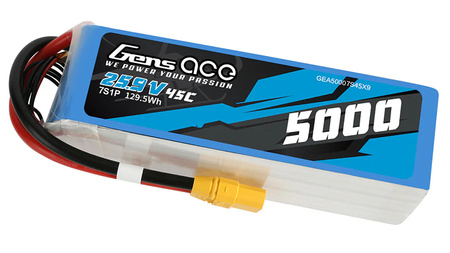 Akumulator LiPo 5000mAh 25,9V 45C 7S1P XT90 | GEA50007S45X9 GENS ACE