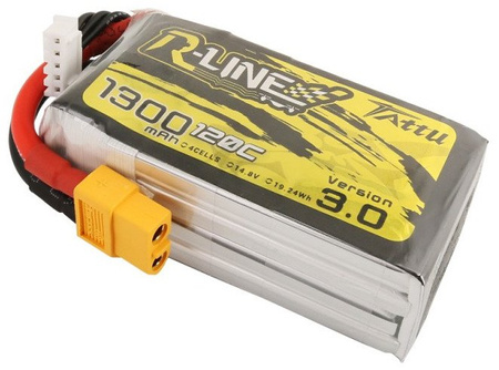 Pakiet LiPo 1300mAh 14,8V 4S 120C | R-Line GENS ACE & TATTU