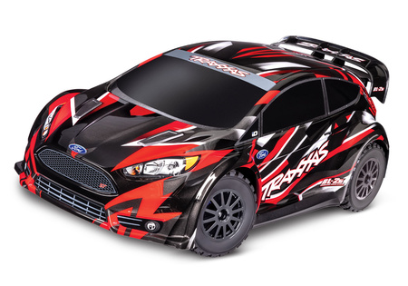 Traxxas Ford Fiesta ST Rally BL-2S 4X4 1:10 Czerwony Samochód Zdalnie Sterowany Model RC | 74154-4-RED