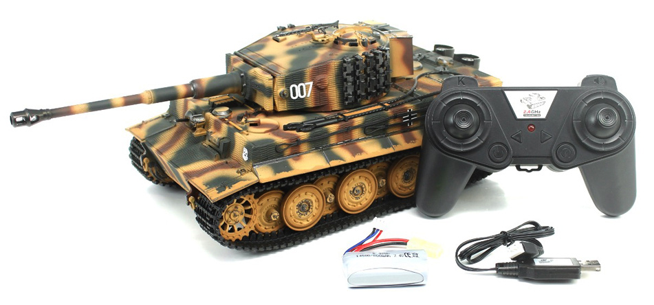 German Tiger 1 Mid Std RTR 2,4Ghz 1/24 Czołg Zdalnie Sterowany IR Dźwięk Taigen Szary | 3841-11-M HENG LONG pol_pl_German-Tiger-1-Late-Std-RTR-2-4Ghz-1-24-Czolg-Zdalnie-Sterowany-IR-Dzwiek-Taigen-Szary-3841-11-L-HENG-LONG-1016897_6