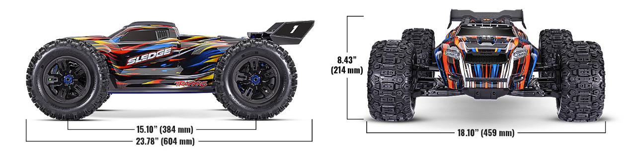 Traxxas Sledge 6S 4X4 1:8 Zielony Samochód Zdalnie Sterowany Model RC | 95096-4-GRN pol_pl_Traxxas-Sledge-6S-4X4-1-8-Zielony-Samochod-Zdalnie-Sterowany-Model-RC-95096-4-GRN-1017468_47