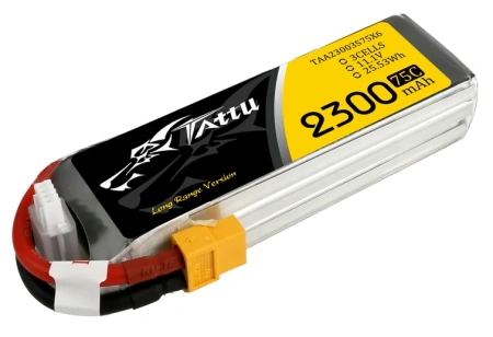 Akumulator LiPo 2300mAh 11,1V 75C 3S1P XT60 | TAA23003S75X6 TATTU