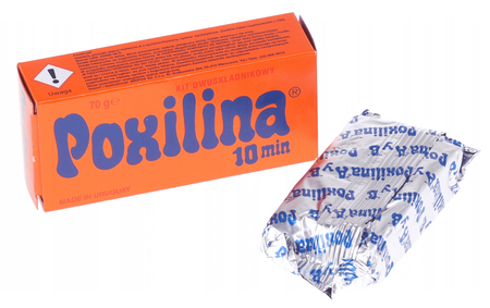 Poxilina Kit Dwuskładnikowy Masa Epoksydowa 70g 10min