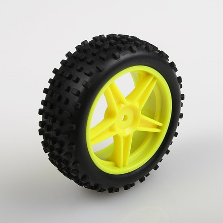 Koła Buggy 1:10 PRZÓD (2 szt.) żółte - Himoto 06010Y