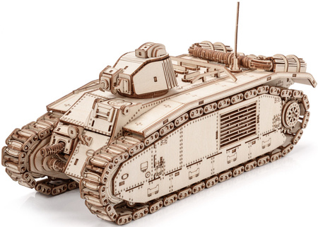 Little Story Drewniane Puzzle Model 3D Czołg Char B1 World of Tanks 29x11x13cm | WOT06
